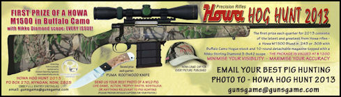 Howa Hog Hunt 2013 - see Issue 77 (click the pic for an enlarged view)